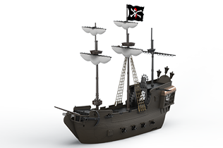 Thumbnail of Disney's Black Pearl Ultimate Playset for Zizzle by Turlingdrome Creative Services